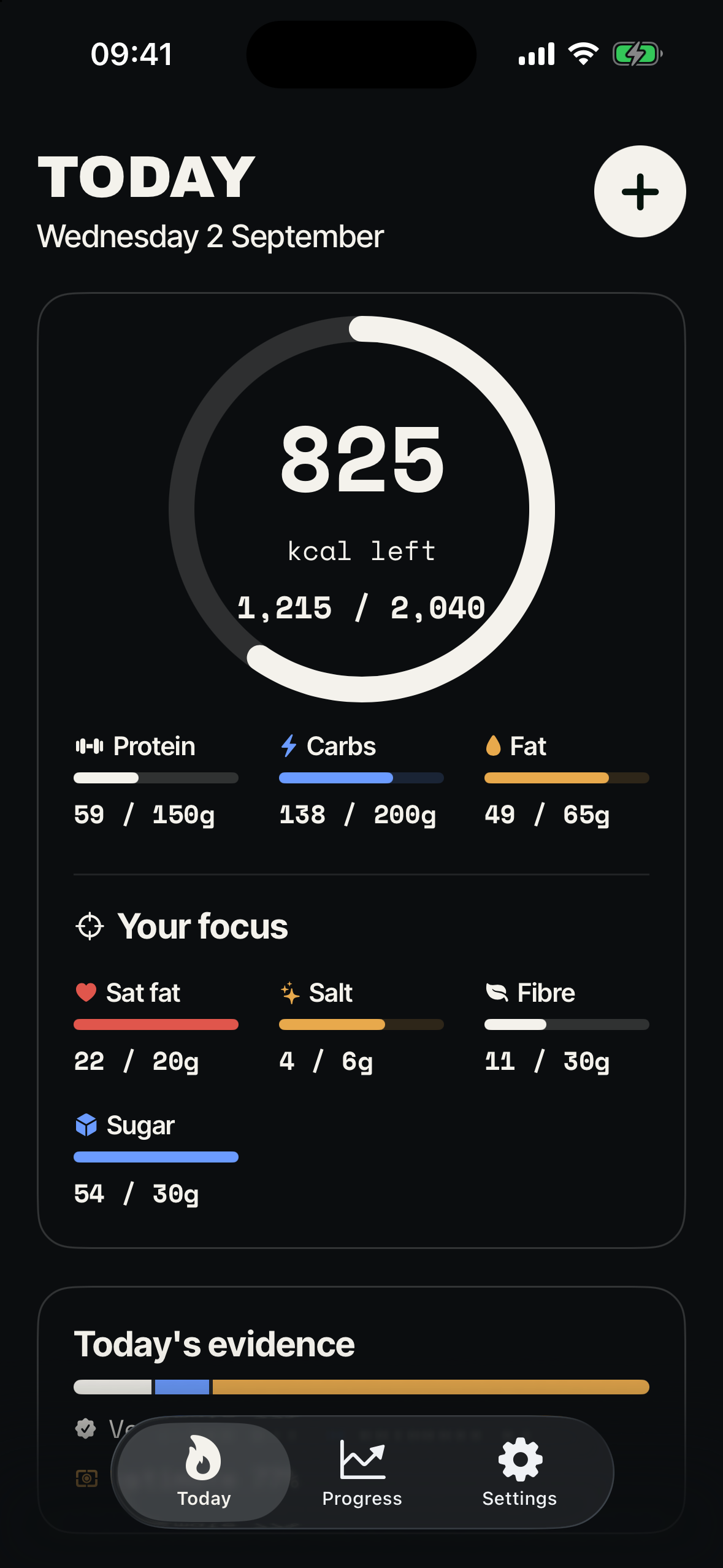 Clearo in dark mode